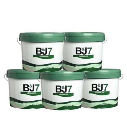 B&J 7, Vægmaling Storkøb - 5 x 9 Liter